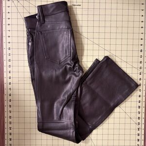 GAP Women's Faux Leather Flare Pant